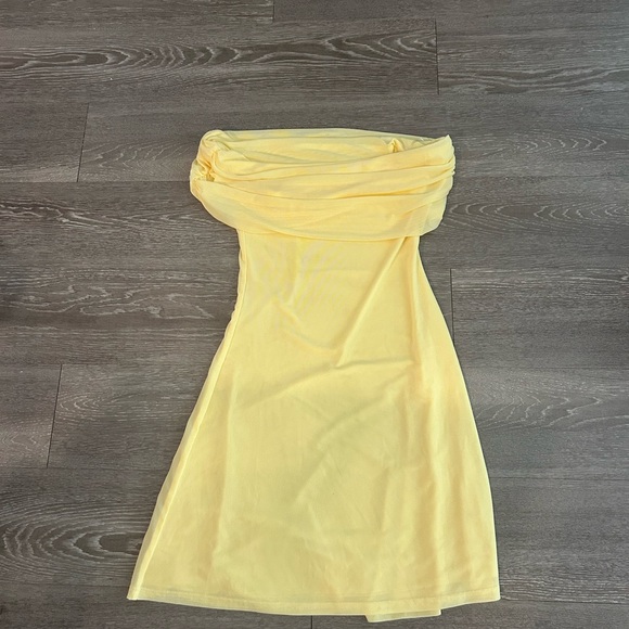Meshki Strapless Yellow Dress - Picture 1 of 2